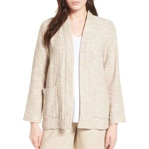 Eileen Fisher Jacket Cotton Woven Kimono Rhythmic